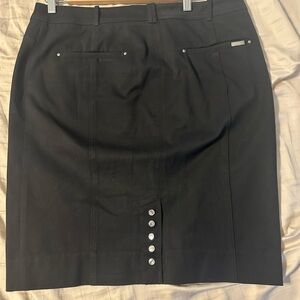 White House Black Market Classic Black Skirt size 12